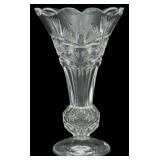 Waterford Crystal Clare Footed Flower Vase 8"