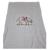 Vtg Chenille Horse Twin Bedspread