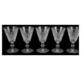 5 Waterford Crystal Tramore Stems 5"