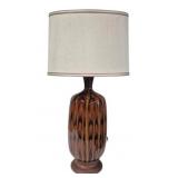 Mid Century Oversize Pottery Lamp w/ Shade