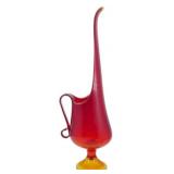 Vintage L.E. Smith Amberina Swung Glass Vase