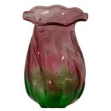 Art Glass Vase 7.5" tall