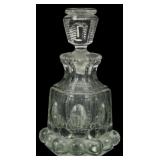 Glass Crystal Perfume Bottle 5"