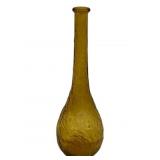Amber Glass Vase 15.5" tall