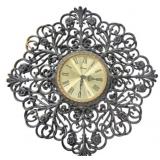 Mid Century Monaco Scrollwork Wall Clock 23"