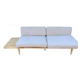 Modernist Style Sofa / Daybed w/ Table Shelf Side