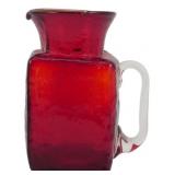 Vintage Pilgrim Ruby Glass Pitcher 4.5"