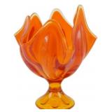 Viking Epic Persimmon Handkerchief Vase 8"