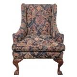 Chippendale Style Wing Back Chair 46"x32"x28"