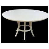Alden Home White Round Dining Table - 30 x 60