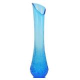 L.E. Smith Peacock Blue Thousand Eye Vase