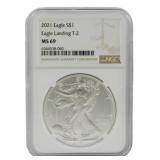 2021 Eagle Landing Silver Dollar NGC MS69