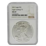 2021 Eagle Landing Silver Dollar NGC MS69