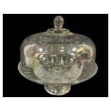 Glass Cake Stand w/ Cover - 12 x 12