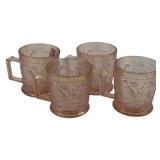 Imperial Glass Mugs - 3.75" Tall