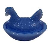 Light Blue Hen on Nest - 2.5 x 2 x 2