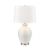 Junia Table Lamp - White 28"