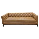 Olivia Quinn Chesterfield Leather Sofa - "New"