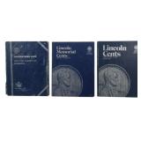 3 Partially Filled Lincoln Cent Booklets