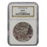 1998 Silver Eagle Dollar NGC MS69