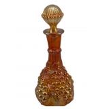 Carnival Glass Decanter - 12.5" Tall