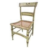 Primitive Painted Chair w/ Cane Seat
