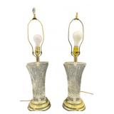 Pair of Lamps - no shades - 28" tall