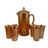 Pitcher w/ Lid & 6 Tumblers