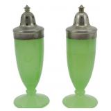 Fenton Jadeite Salt & Pepper Shakers Pair