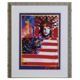 GOD BLESS AMERICA GICLEE BY PETER MAX