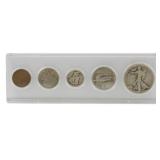 1923 US 5 Coin Cased Proof Set