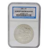 1885 Morgan Silver Dollar NGC Almost Uncirc.