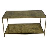 Alden Home Bamboo Brass Coffee Table