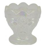 L.E. Smith Clear Iridescent Toothpick Holder