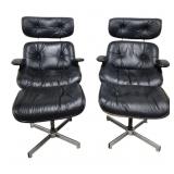 Pair Frank Doerner for Selig Lounge Chair Set