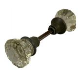 Vintage Glass Door Knob - 6" Long