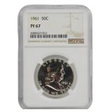 1961 Franklin Half Dollar NGC PF67