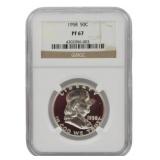 1958 Franklin Half Dollar NGC PF67