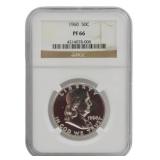 1960 Franklin Half Dollar NGC PF66
