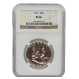 1961 Franklin Half Dollar NGC PF66