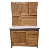 Vintage Oak Hoosier Cabinet w/ Flour Bin