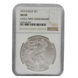 2016 Silver Eagle Dollar 30th Anniversary