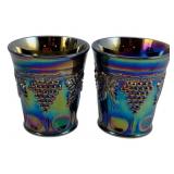 2 Glass Tumblers - 9.75" Tall