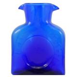 Blenko #2631 Cobalt Blue Water Bottle