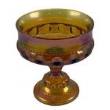 Carnival Glass Compote - 5.5 x 5