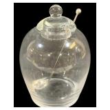 Olive Jar w/ Spoon - 7.5" Tall