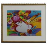 FLOWER BLOSSOM LADY GICLEE BY PETER MAX