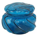 Fenton Jamestown Blue Dresser Box 4.5"x5"