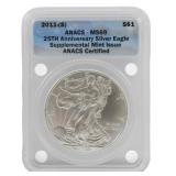 2011-S Silver Eagle Dollar MS69 ANACS