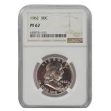 1962 Franklin Half Dollar NGC PF67